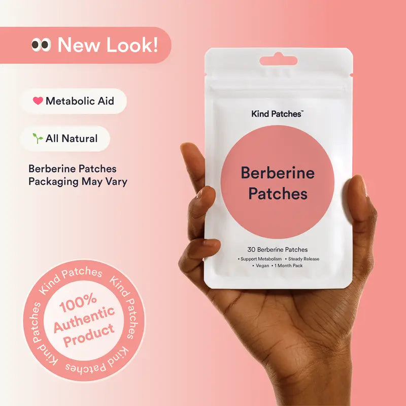 Kind Berberine Patches – 3 Pack | Vegan Metabolism Support (3-Month Supply)