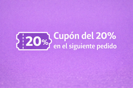 Cupón 20% OFF para el siguiente pedido