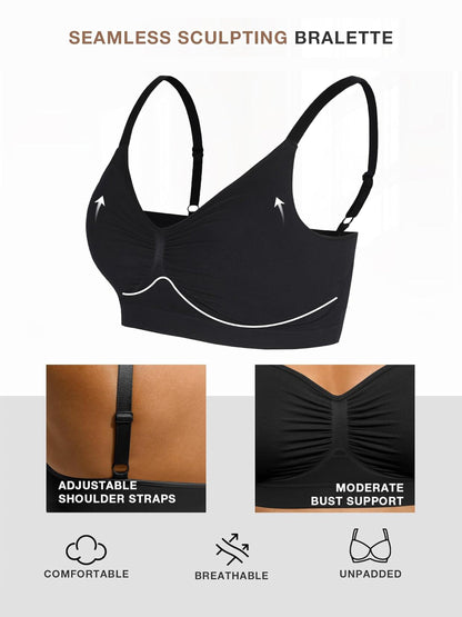 BRYSHA® Smooth Seamless Comfort Wireless Bra