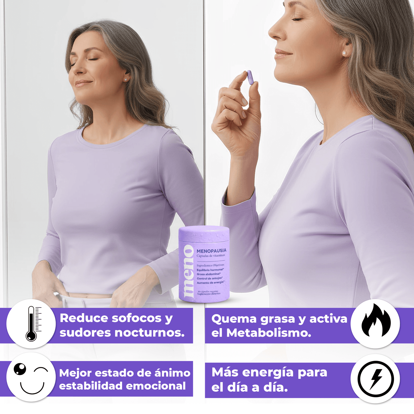 MENO® l Cápsulas Adelgazantes Menopausia