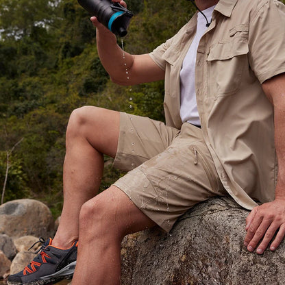 Men's Hiking Cargo Shorts with Zipper Pockets